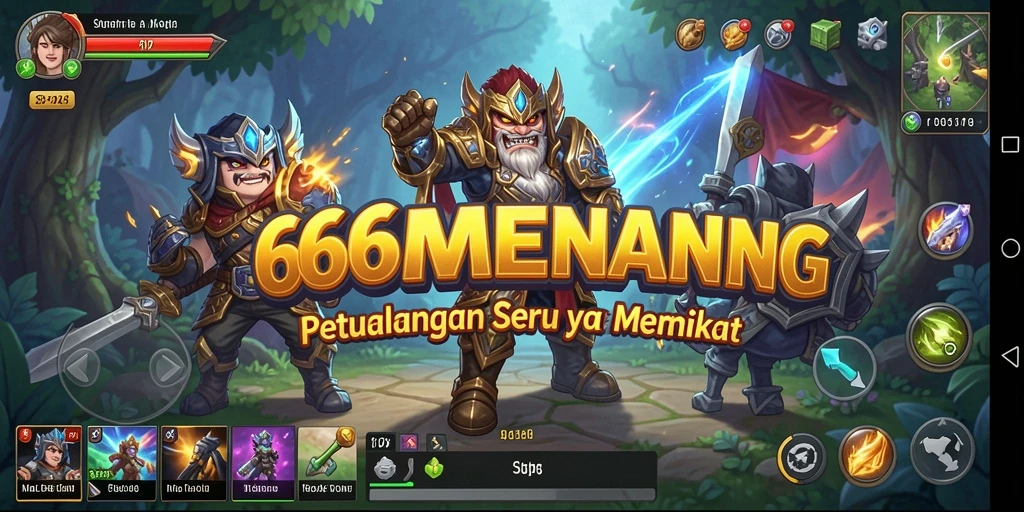 Tampilan gameplay 666MENANG yang penuh aksi petualangan.