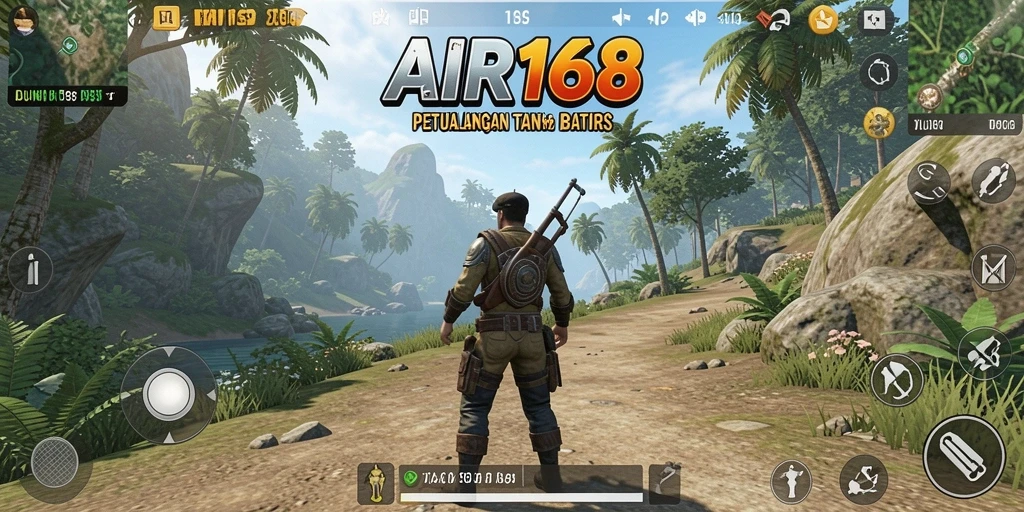 Tangkapan layar gameplay AIR168 menunjukkan eksplorasi yang mendalam di dunia terbuka.