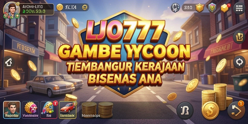 Screenshot gameplay LJO777 menampilkan momen membangun bisnis yang dinamis.