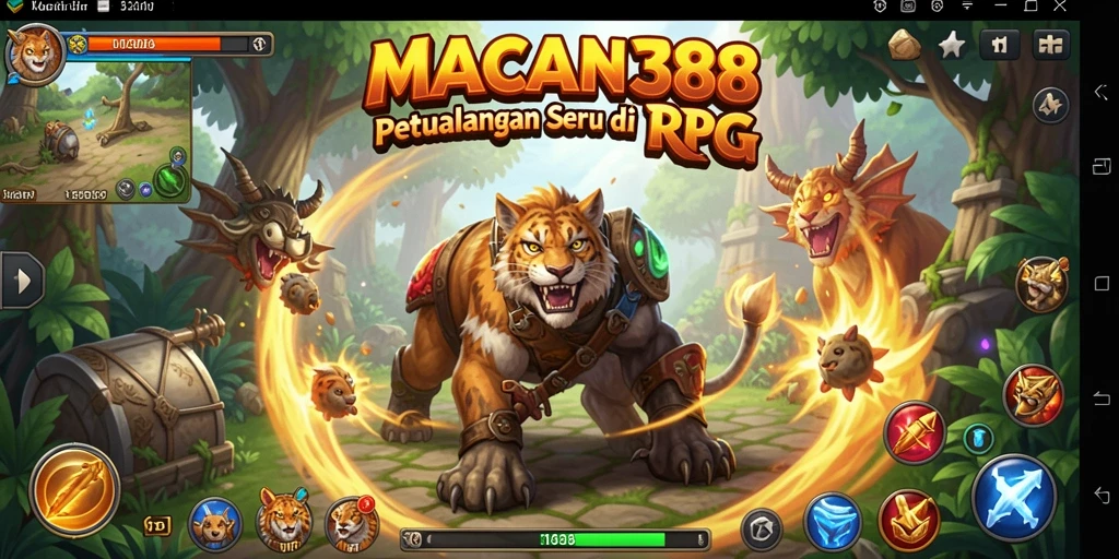 Tampilan gameplay seru dan visual menawan dari MACAN388.