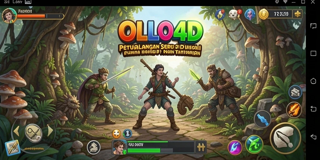 Screenshot menampilkan gameplay seru OLLO4D saat menjelajahi dunia penuh tantangan.