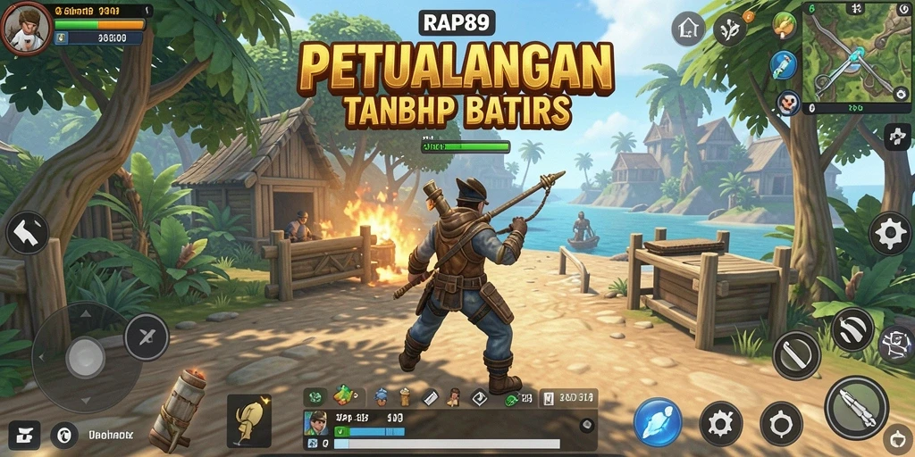 Tampilan gameplay yang menakjubkan dari RAP89 dalam dunia terbuka.