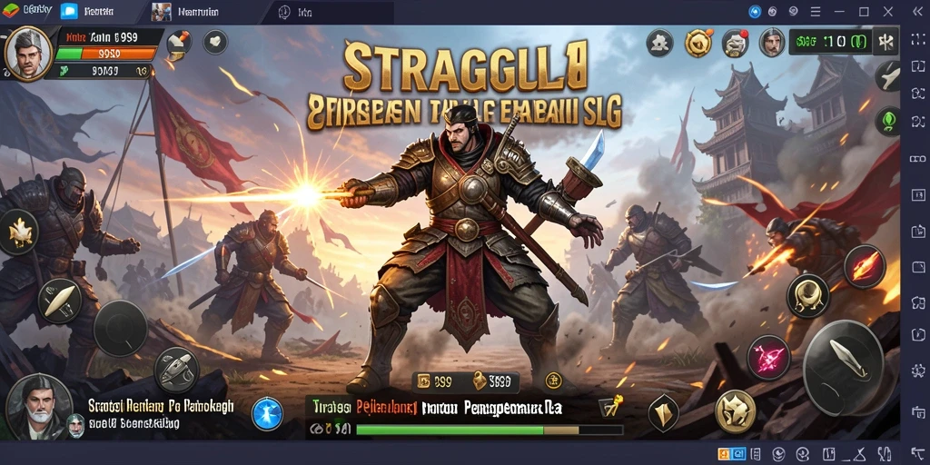 Tampilan gameplay S9S9 dengan aksi pertempuran yang epik.