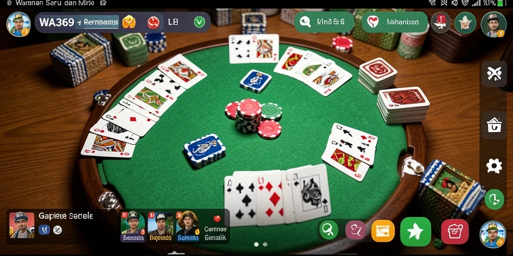 Screenshot WA369 memperlihatkan gameplay Gaple yang seru dan menarik.